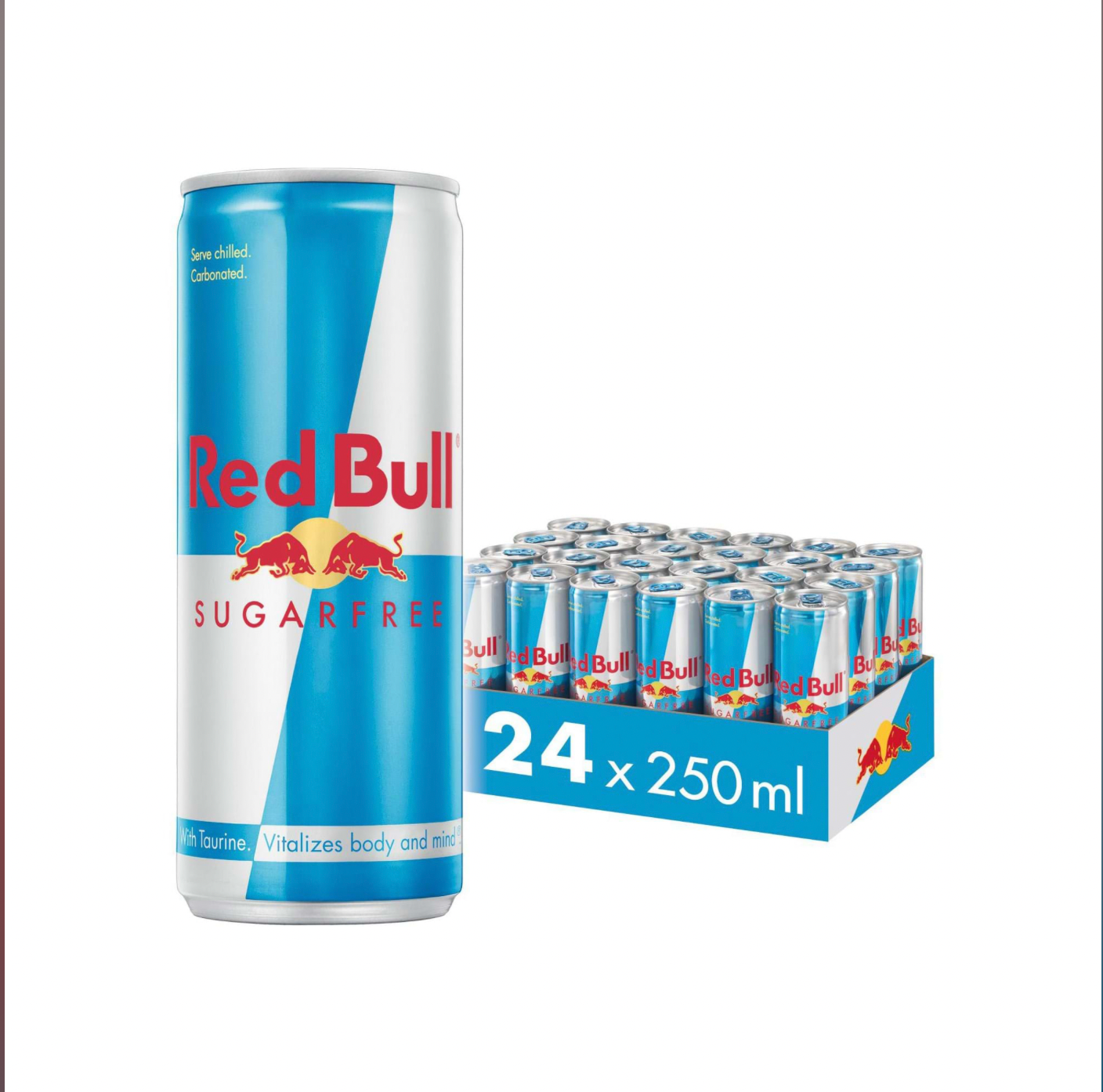 RED BULL SUGAR FREE SINGLE CAN 250ML (24 PACK)