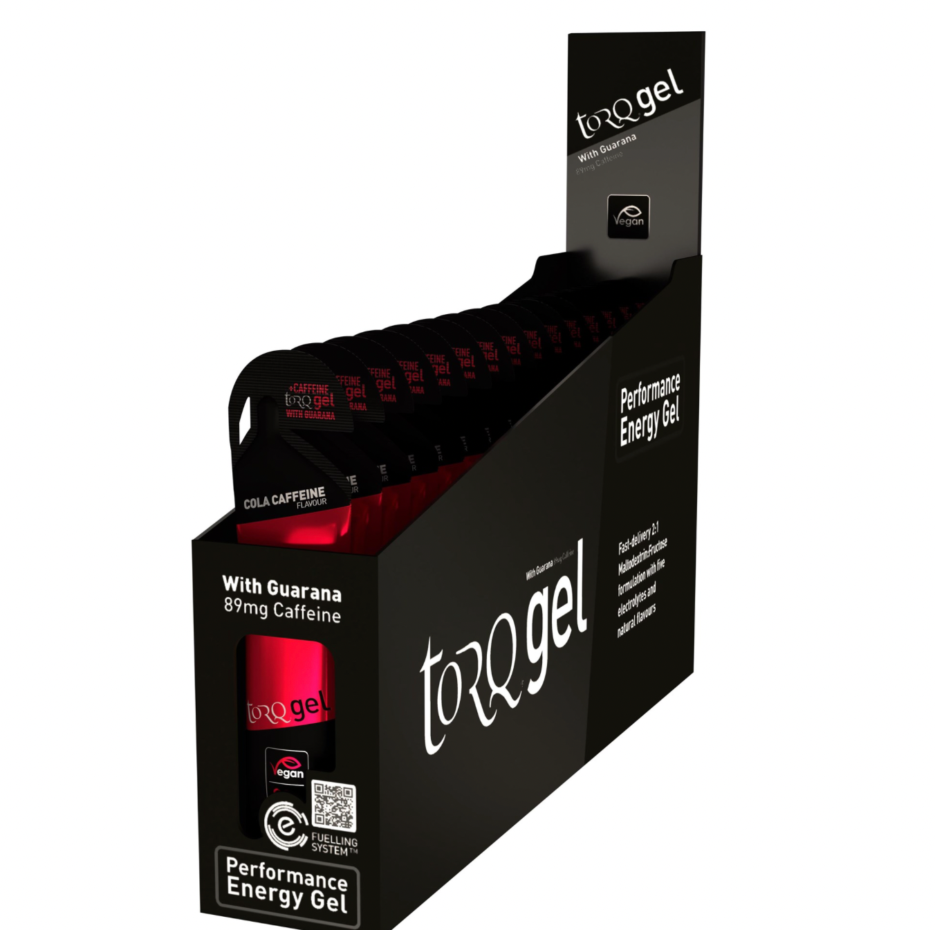 TORQ ENERGY GEL WITH GUARANA - CAFFEINATED (15X 45G)