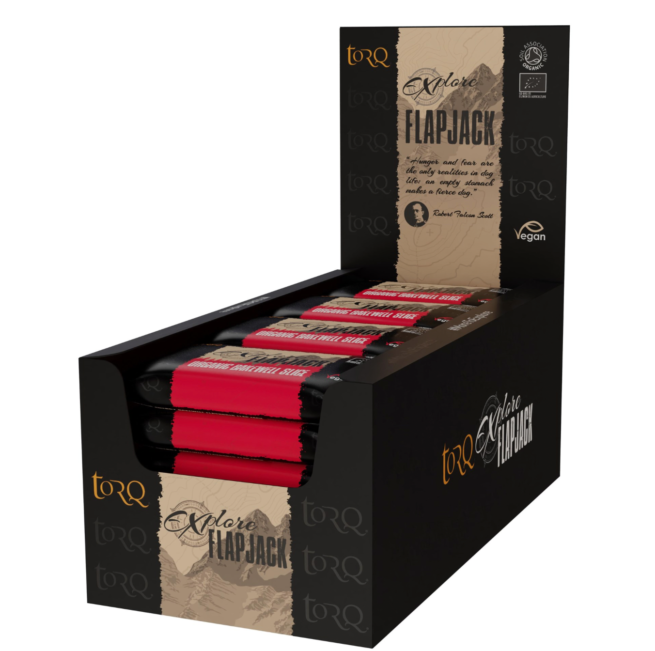 TORQ EXPLORE FLAPJACK (20 X 65G): BAKEWELL SLICE