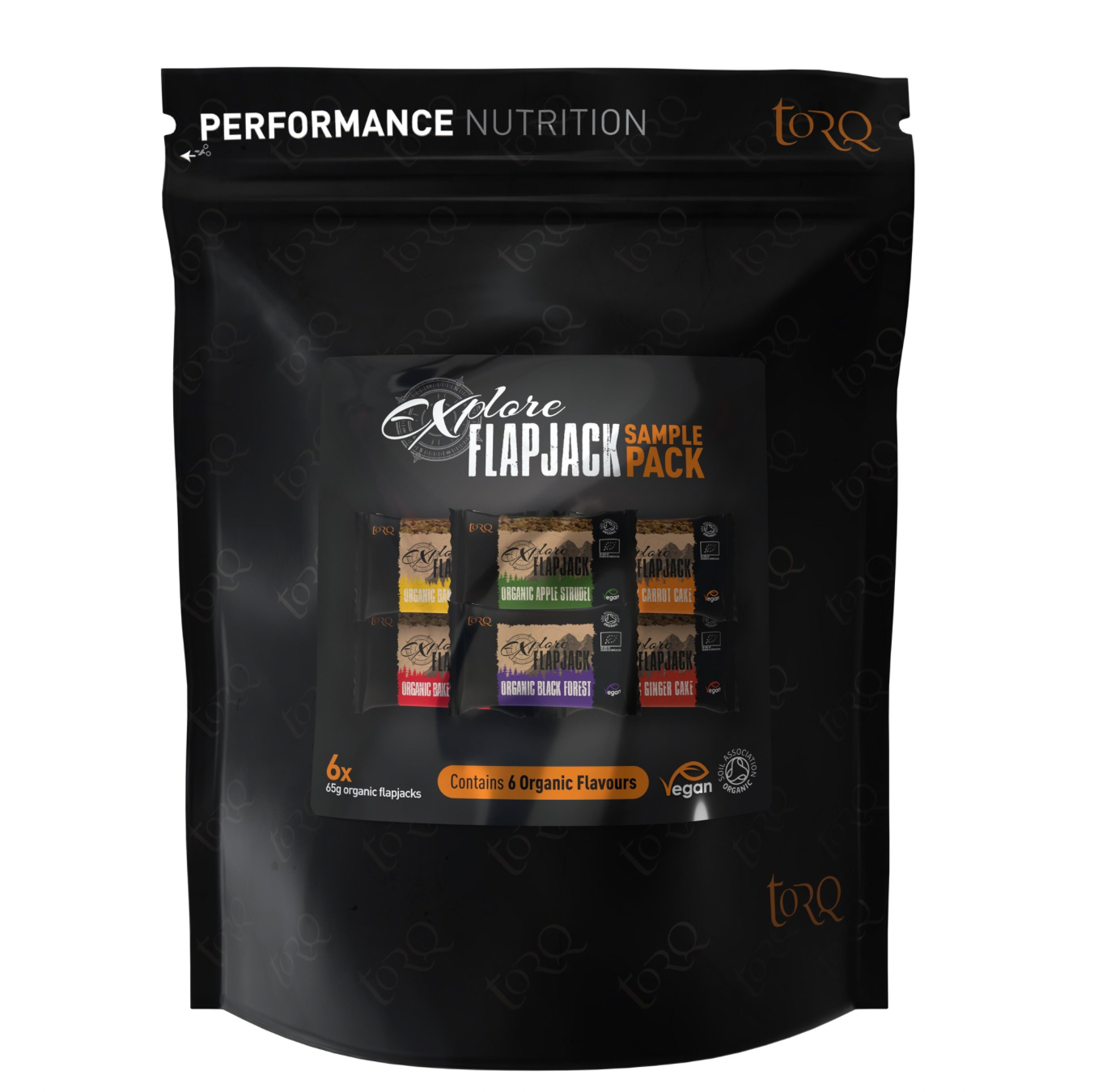 TORQ EXPLORE FLAPJACK SAMPLER PACK (POUCH OF 6)