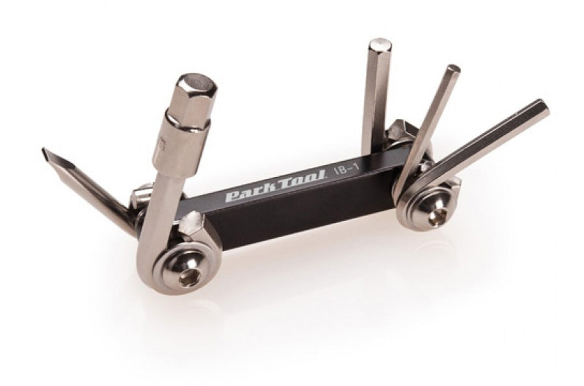 Park Tool IB-1 - I-Beam Mini Fold-Up Hex Wrench and Screwdriver Set
