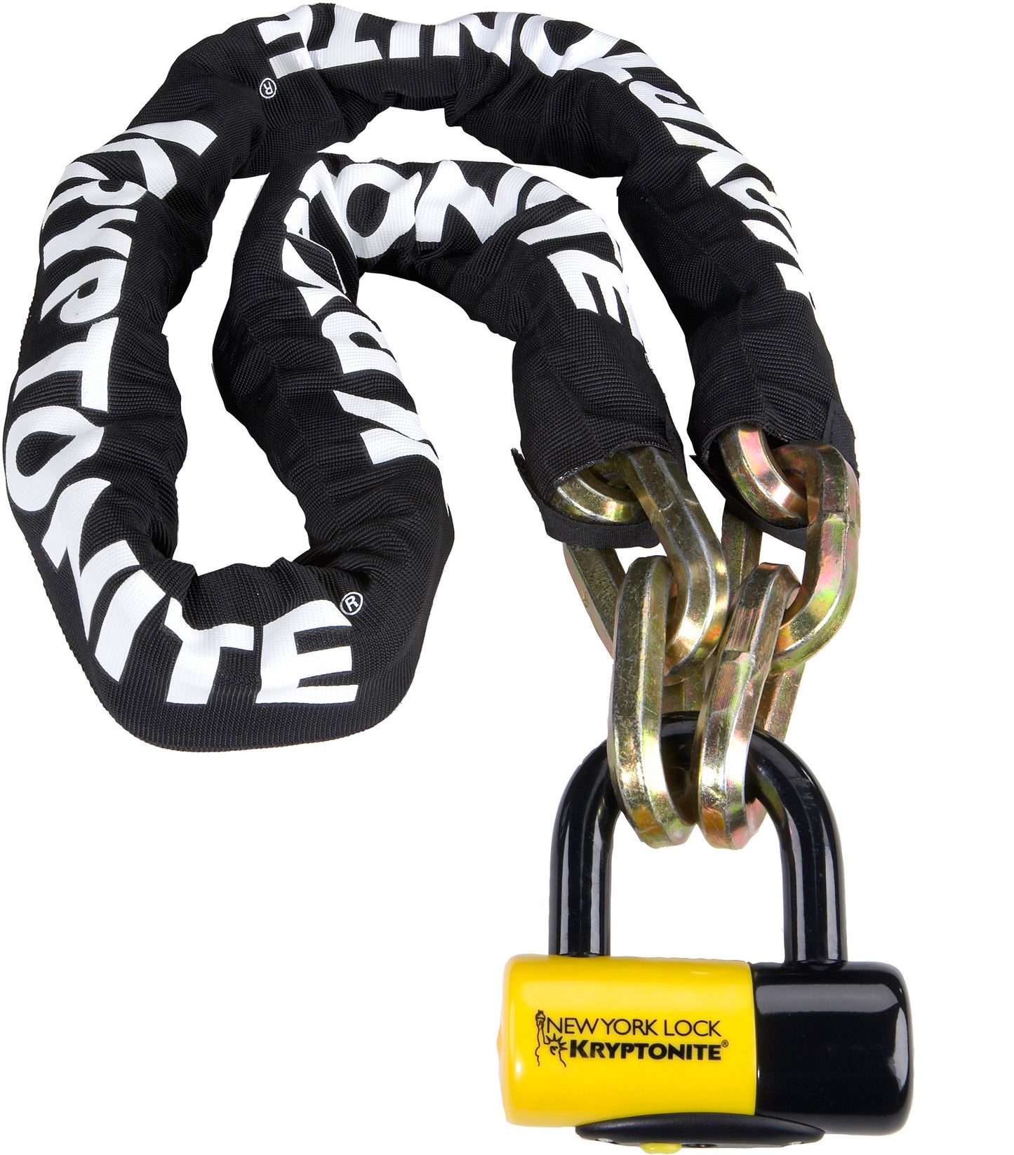 Kryptonite New York Fahgettaboudit Chain 14mmX150cm and NY Disc Lock Sold Secure Diamond